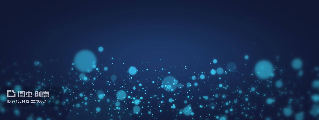 藍(lán)色風(fēng)暴科技 抽象圓點(diǎn)粒子背景中的數(shù)字風(fēng)暴